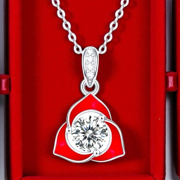 1 CT Moissanite Color Changing Necklace Over S925 W/GRA Certificate - Picture 1 of 11